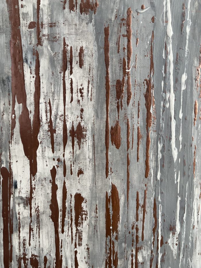 Copper gray abstract art - Image 6