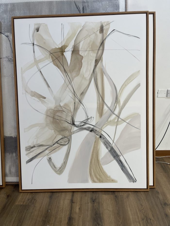 Beige water color pouring - Image 2