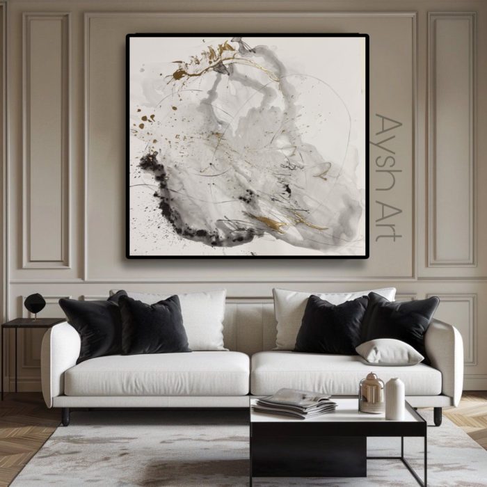“Ethereal Currents” Modern abstract - Image 4